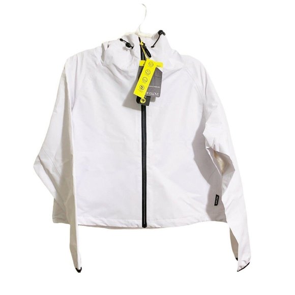 Body Glove Cropped Rain Jacket  White Size Large - Picture 1 of 11